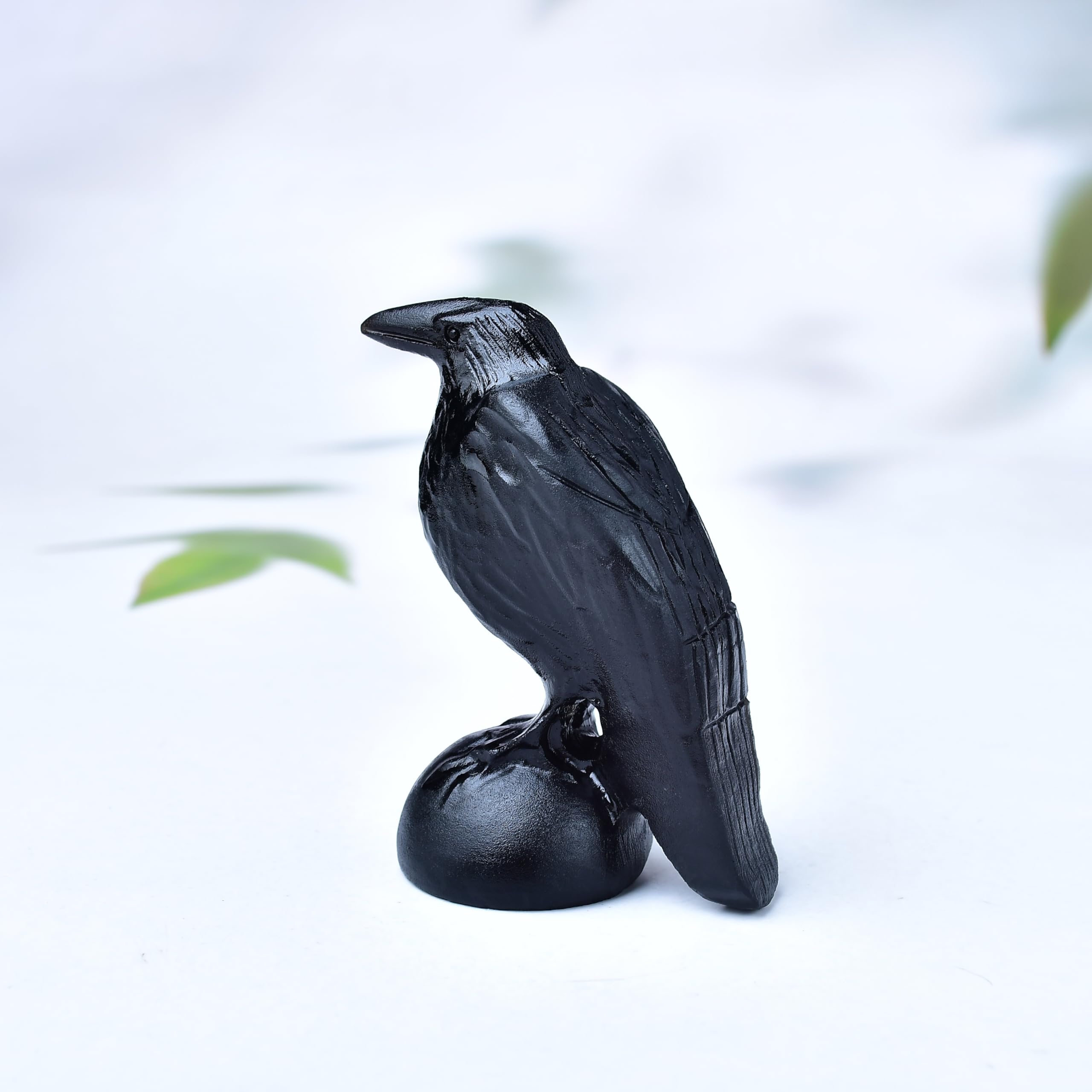 Amazon.co.jp: DZJXBZhu 黒曜石クリスタル カラス 天然